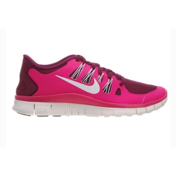 Women's Nike Free 5.0+ Raspberry Running Shoes 7.5 - Picture 1 of 13